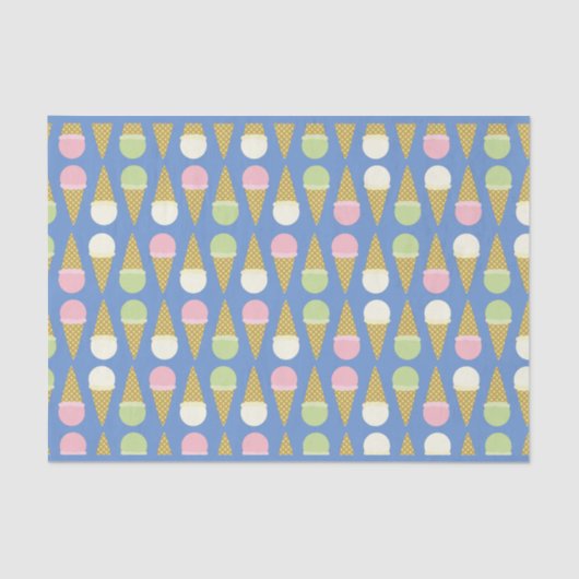 アイスクリームコーンかわいい1st誕生日パーティー 薄葉紙 (正面)