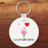 アイスクリームコーンが大好き キーホルダー (正面)