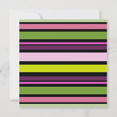 アイスクリームコーンとバルーン誕生日 招待状 (裏面)