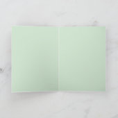 アイスクリームコーンと振りかける水玉模様グリーン サンキューカード (内部)