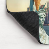 アイスクリームコーンと自由の女神 マウスパッド (コーナー)