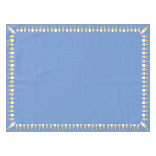 アイスクリームコーンのかわいい最初誕生日のテーブルクロス テーブルクロス (正面(横))