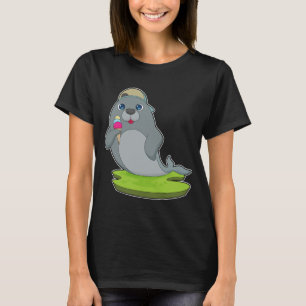 アイスクリームコーンのシール Tシャツ