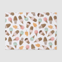 アイスクリームコーンのティッシュペーパー