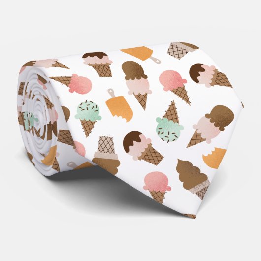 アイスクリームコーンのネクタイ ネクタイ (ロール)