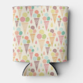 アイスクリームコーンのパターン 缶クーラー (正面)