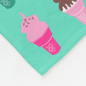 アイスクリームコーンのフリースのblacket フリースブランケット (角)