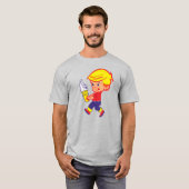 「アイスクリームコーンの男の子」シャツ Tシャツ (正面フル)