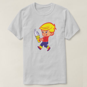 「アイスクリームコーンの男の子」シャツ Tシャツ