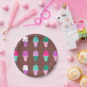 アイスクリームコーンの紙皿 ペーパープレート (パーティー)