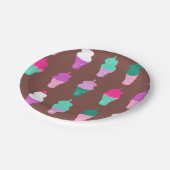 アイスクリームコーンの紙皿 ペーパープレート (アングル)