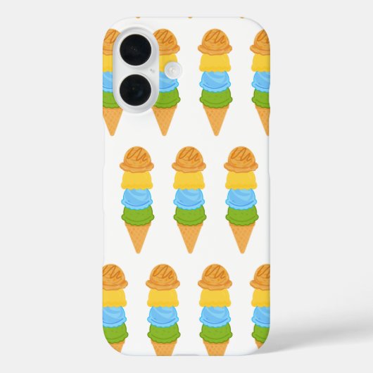 アイスクリームコーンカラーフル Case-Mate iPhoneケース (裏面)