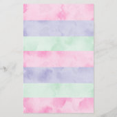 アイスクリームコーンキッズ並び手紙の筆記用紙 (裏面)