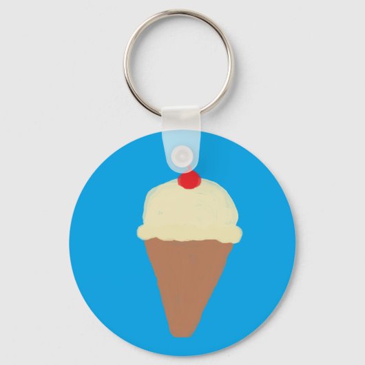 アイスクリームコーンキーチェーン キーホルダー (正面)