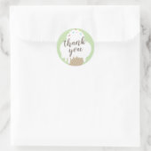 アイスクリームコーングリーンキッズ感謝していユー ラウンドシール (バッグ)