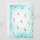 アイスクリームコーンサマーフラワーバースデーパーティー 招待状 (裏面)