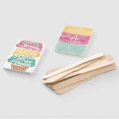 アイスクリームコーンスクープ明るい誕生日パーティーを処理 ハンドファン (組立なし)