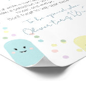 アイスクリームコーンスクープ誕生日パーティータイムカプセル ポスター (角)