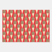 アイスクリームコーンデザイン ラッピングペーパーシート (正面3)