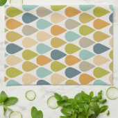 アイスクリームコーンパターン世紀中頃モダン キッチンタオル (折り畳み)