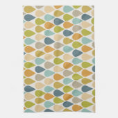 アイスクリームコーンパターン世紀中頃モダン キッチンタオル (縦)