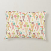 アイスクリームコーンパターン アクセントクッション (裏面)