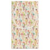 アイスクリームコーンパターン スモールペーパーバッグ (裏面)