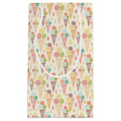 アイスクリームコーンパターン スモールペーパーバッグ (正面)