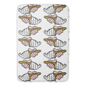 アイスクリームコーンパターン バスマット (正面縦)