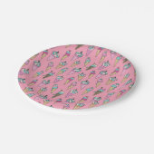 アイスクリームコーンパターン ペーパープレート (アングル)