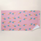 アイスクリームコーンビーチタオル ビーチタオル (正面)