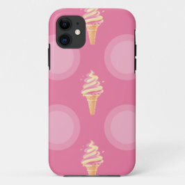 アイスクリームコーンピンク iPhone 11 ケース