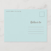 アイスクリームコーンフォト子供の誕生日パーティー インビテーションポストカード (裏面)