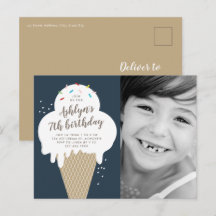 アイスクリームコーンフォト子供の誕生日パーティー