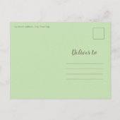 アイスクリームコーンフォト子供の誕生日パーティー インビテーションポストカード (裏面)