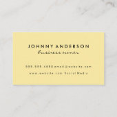 アイスクリームコーンブラックイエロー 名刺 (裏面)