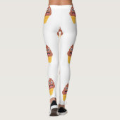 アイスクリームコーンプー絵文字レギンス レギンス (裏面)