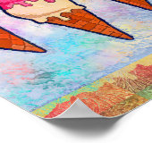 アイスクリームコーンポスター ポスター (角)