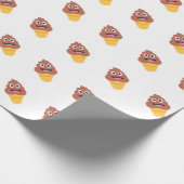 アイスクリームコーンポー絵文字 ラッピングペーパー (角)