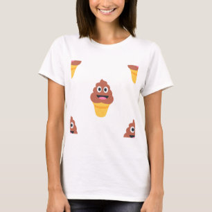 アイスクリームコーンポー絵文字 Tシャツ