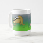 アイスクリームコーン付きチップムンク コーヒーマグカップ (正面左)