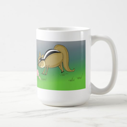 アイスクリームコーン付きチップムンク コーヒーマグカップ (右)