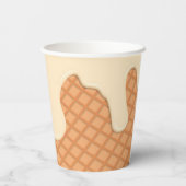 アイスクリームコーン印刷紙カップ 紙コップ (裏面)