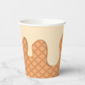 アイスクリームコーン印刷紙カップ 紙コップ (左)