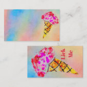 アイスクリームコーン名刺 名刺 (正面/裏面)