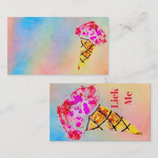 アイスクリームコーン名刺 名刺 (正面/裏面)