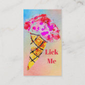 アイスクリームコーン名刺 名刺 (裏面)