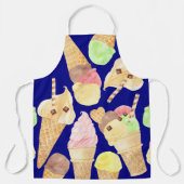 アイスクリームコーン夏のキャンディがウェーハのおもしろいをトッピング エプロン (正面)