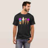 アイスクリームコーン夏の男の子女の子グラフィック Tシャツ (正面フル)