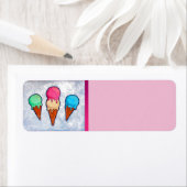 アイスクリームコーン差出人住所ラベル ラベル (インサイチュ)